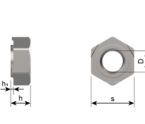 DIN 929 A4 M16 Hexagon Weld Nut
