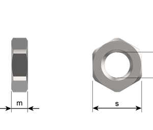 A4 ALL METAL SELF LOCKING NUT M4