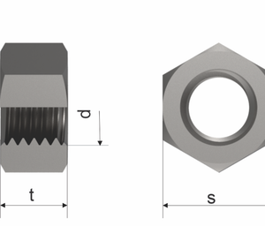 ISO 4032 A4-70 M10 Hexagon Full Nut