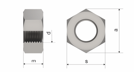 A2 LOCK NUTS 1/2UNF .