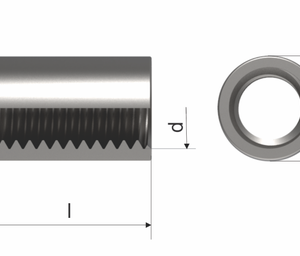 A2 M10 X 25 Round Connector Nut