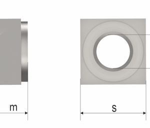 DIN 928 A2 M10 Square Weld Nut